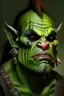 Placeholder: A comic portrait of an orc