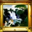 Placeholder: Waterfalls, clouds, edouard manet painting