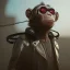 Placeholder: Cyberpunk outfit cyborg monkey unreal 5, octane render,cinema4d, dynamic lighting, dramatic lighting, 4k, redshift render, highly detailed, hyper realistic, in space