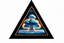 Placeholder: a nuclear explosion cloud, behind an orange glowing omega like shape, all inside an equilateral triangle like a doorway to a different world, radiant lines, Psychedelic CGI special effects