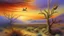 Placeholder: PINTURA DE CHOLLA CON COLIBRÍ → pastel seco → desierto de Sonora al atardecer → luminismo atmosférico → difuminado óptico → papel verjurado → diagonal aérea con ave suspendida → contraluz dorado → cálida incandescente → efímera y reverente → dorado, magenta, violeta sombra, verde seco → medio → medio → pulverulenta suave → 200mm congelado → momento suspendido