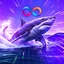 Placeholder: infinity symbol ∞ with vibrant powerful shark jumping out of the sea, with a strong wave flowing behind, striking, chiaroscuro, dramatic, captivating, powerful, fantasy, beautiful, octane render, 16k post-production, artstation: award-winning: atmospheric: commanding: fantastical: clarity: ultra quality: striking: brilliance: stunning colors: amazing depth; lens: f/11, 35mm