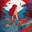 Placeholder: (Art by Brion Gysin) envision Red Sonja with a surreal and avant-garde touch. Red Sonja portrayed in a dreamlike landscape, surrounded by kaleidoscopic colors and abstract shapes. Red Sonja in a mesmerizing and unconventional interpretation as experimental and boundary-pushing nature, blending elements of fantasy with a touch of the surreal.