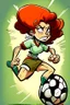 Placeholder: mardona Footballer ,cartoon 2d