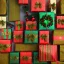 Placeholder: christmas ambience, african, kente, kente ribbon, kente boxes, clothing, african patterns, thread, embroidery, cinema 4d render, high detail