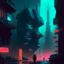 Placeholder: cyberpunk city