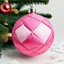 Placeholder: boule de Noël en tissu matelassé rose