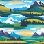 Placeholder: country side,mountains at far ,bluesky,pretty clouds