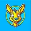 Placeholder: Kangaroo Mascot Logo in the style of 1997 pop culture.