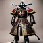 Placeholder: beautiful smooth realistic Japanese samurai robot, run on dark cosmos background, cat еye, extremely sharp detail, finely tuned detail, ultra high definition, 8 k, unreal engine 5, ultra sharp focus, accurate sword wings, positive smile, lot of details, fit within portrait, Ambiance dramatique