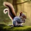 Placeholder: squirrel “wearing avatar make up” Pandora