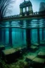 Placeholder: Paris ruins underwater