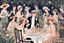 Placeholder: a decadent garden party in the 1920s at night, by artist "Ingrid Umber",by artist "Sienna Lamberts"