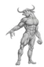 Placeholder: Centaur, a muscular man with a bull's head