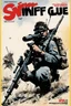Placeholder: SNIFFIN’ GLUE magazine high res photo cover by Ralph Steadman: special issue #42 on sniper action and weaponry. guest star: Anthony Swofford, Jarhead.