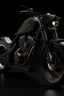 Placeholder: Luxury black motorcycle engraved with black gold