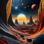 Placeholder: An incredibly peaceful detailed landscape, Max Ernst, one-line drawing, Haji Widayat, rock formations, planets and stars, primordial nature, sun, strong texture, extreme detail, intricate, strong colours, bas-relief, high resolution, volumetric light, 8k, 3d, cinematic, rich moody colors, sparkles, decal, octane render, 55mm photography, 8k, sharp focus, volumetric light, ZBrush
