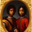 Placeholder: wealthy African American young brothers by Leonardo da Vinci