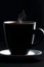 Placeholder: A cup of hot coffee with water vapor coming out of it, hyper-realistic، 8k