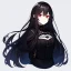 Placeholder: portrait anime vampire, long hair, red eyes, noble black robe, Blood, background Gothic castle, hyper detailed, intricately detailed, looking at viewer, arms behind back pose, gothic, skulls, ambiguous lines image, flat dimensional style, flat lines, rough drawing --ar 2:3