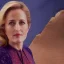 Placeholder: a magic carpet with Gillian Anderson riding it