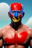 Placeholder: realistic image of joe biden as a mexican wrestling fighter posing, Mexican eyes wrestling mask, red and blue breeches, retro style, 80s, vibrant color, highly detailed, sky background, concept art, unreal engine 5, god rays, ray tracing, RTX, lumen lighting, ultra detail, volumetric lighting, 3d, finely drawn, high definition, high resolution.