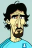 Placeholder: Alejandro Garnacho Argentine football player ,cartoon 2d