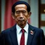 Placeholder: Joko Widodo The president of Republic Indonesia in militiary cyberpunk style