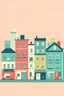 Placeholder: Small Buildings,Vector minimal style,