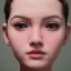 Placeholder: girl look beautiful wear swimsuit close-up short hair smile 8k rtx eyebrows like serious facing left hyper realistis