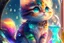 Placeholder: Cute chibi colourful Glass cat in style of Mariya Markina, digital painting; fantasy; very attractive; beautiful; high detail; cinematic postprocessing; acrylic art in sunshine