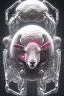 Placeholder: sheep brain cyborg, matrix style