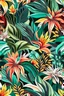 Placeholder: flowers floral pattern of jungle in the style of Georgia O’Keeffe 3d