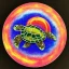 Placeholder: samurai space turtle with a supernova exploding behind