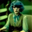 Placeholder: Clara bow, with blue hair, tears, autochrome