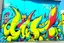 Placeholder: a graffiti mural wall with the word cell pokemon style