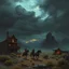 Placeholder: a wild west down with gloomy skies fantasy art