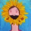 Placeholder: A girl as a sunflower