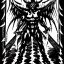 Placeholder: Devil demon satan king war code prophecy black and white masochist