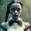 Placeholder: Full body, 3d render,Jenna Ortega, Wednesday addams 1800's women style, 1800's hair style, 1800's women clothes style, hyper realistic, octane render, unreal engine 5, 8k, palace background, uhd