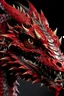 Placeholder: Ultra realistic photograph of red dragon's head