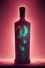 Placeholder: dark skyline, ghostly liqueur bottle, steampunk