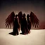 Placeholder: angels with burgundy wings