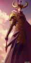 Placeholder: wide angle beautiful full body portrait of a strong male anthropomorphic thiefling wearing ornate - themed magic fantasy armor and a crown. character design by disney, anime, manga, charlie bowater, ross tran, artgerm, and makoto shinkai, detailed, soft lighting, rendered in octane