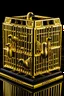 Placeholder: babylon reprsented by gold twitter bird logo captured in a caged box in a prioson box guarded by storm troopers