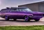 Placeholder: a military fighter jet station wagon hybrid purple paint job metallic