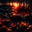 Placeholder: darkness ,backlight sunset, ember, bright colors, glowing sparkle particles, dark tone, sharp focus, high contrast, 8k, incredible depth, depth of field, dramatic lighting, beautifully intricate details, clean environment