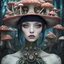 Placeholder: a close up of a person wearing a hat, natalie shau, a teen biopunk cyborg, andrei riabovitchev symmetrical, coherent eye, mushrooms grow from the body, inspired by Mykola Burachek, photo of a woman, irreverent characters, stylised comic art, metaverse, watcher, shot with Sony Alpha a9 Il and Sony FE 200-600mm f/5.6-6.3 G OSS lens, natural ligh, hyper realistic photograph, ultra detailed -ar 1:1 —q 2 -s 750)