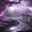 Placeholder: River of sorrow, Acheron, mythological references, metaphysical unexplained,embittered, blackened waters,Charon, electonic , hyper-detailed,sci- fi style,highly detailed CG render,neon, pink, gray,black,purple,colours,