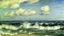 Placeholder: Sunny day, clouds, sea waves, max liebermann painting